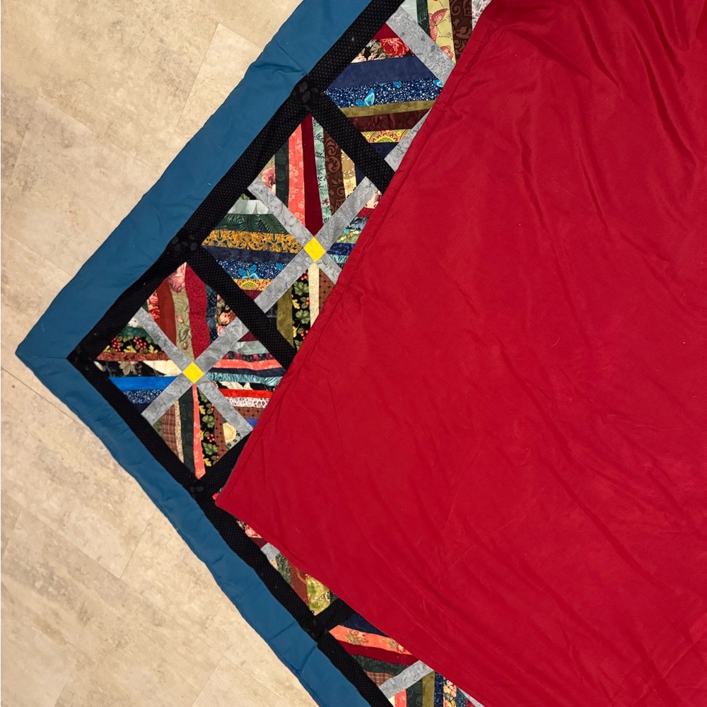 Handmade Patchwork Quilt - Picture 4 of 6